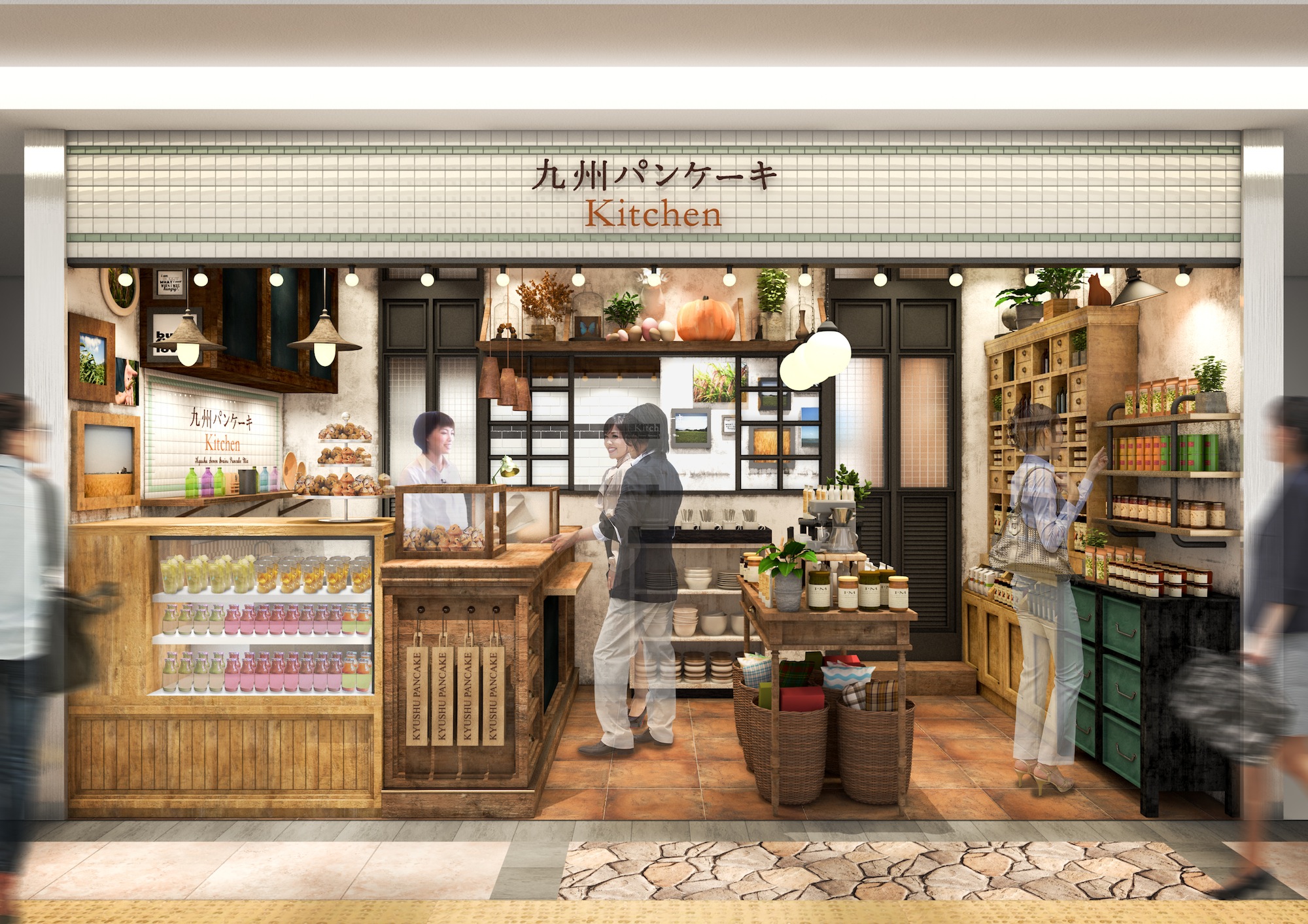 九州パンケーキkitchen アミュプラザ博多店3月4日オープン 九州パンケーキ